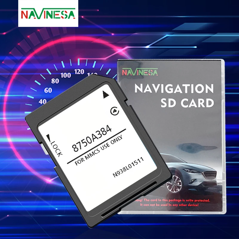 Tarjeta SD Versión 2026 para Mitsubishi 8750A384, Mapa Navi GPS Europa Reino Unido para Mitsubishi Outlander Pajero, MMCS W11 W12