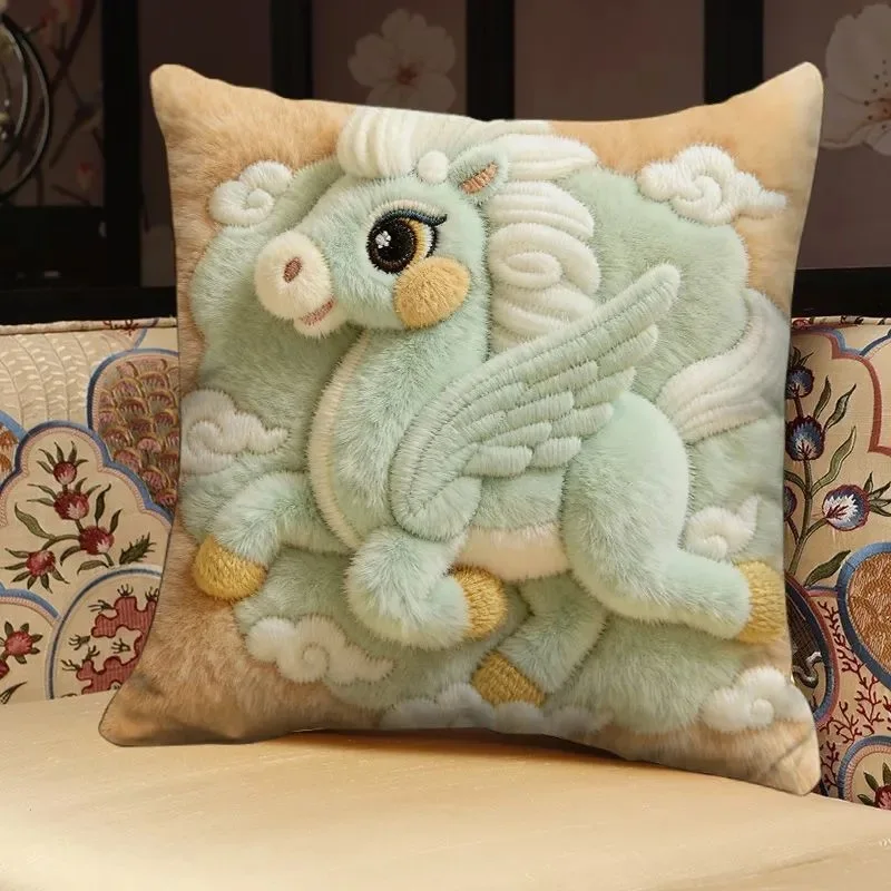 

Подушка-талисман 2026 для косплея, с плоским принтом, декоративная, для дома, на Новый год, для дивана, для изголовья кровати, наволочка, подвеска