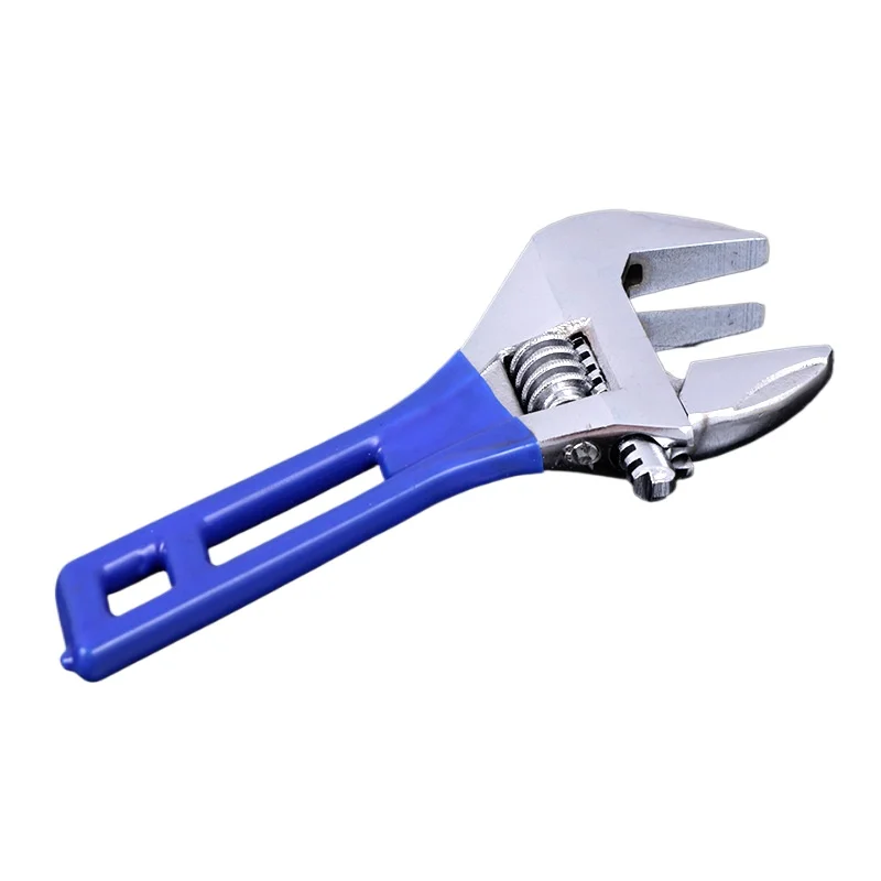 

:8” Short Handle Spanner Adjustable Wrench with 55 mm Wide Jaw Opening for Plumbing Auto Repair Home Maintenance