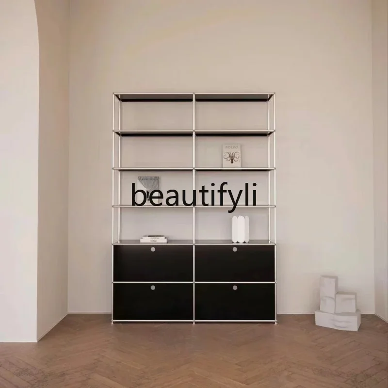 

Medieval module USM chest side cabinet stainless steel simple custom display side cabinetD06