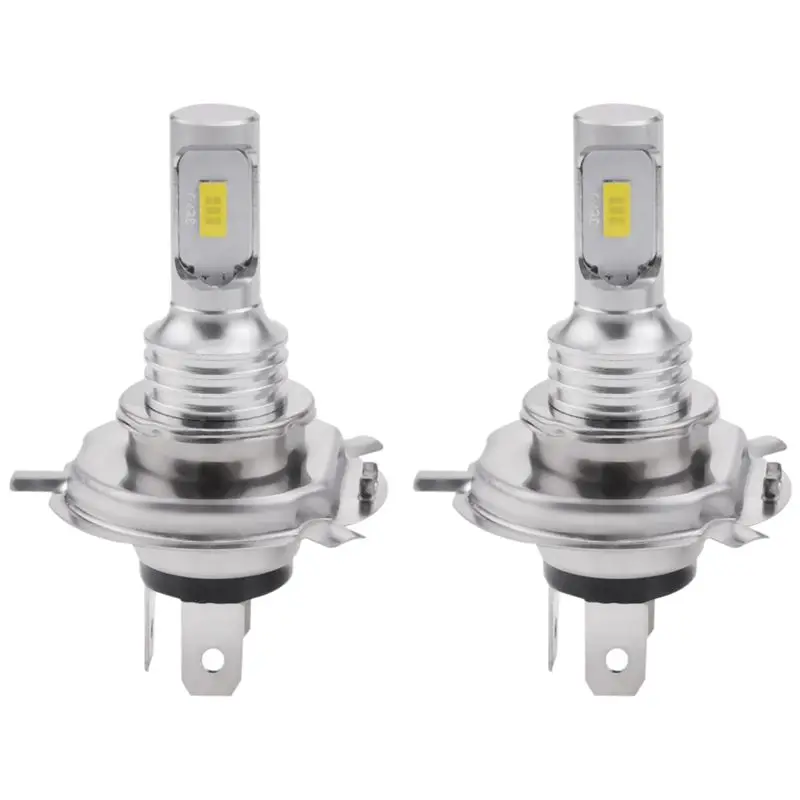 Compatible 2X H4 9003 Hb2 6000K Super White Csp Led Headlight Bulb Kit High Low Beam Canbus