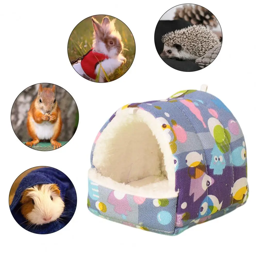 

Soft Warm Hamster Nest Cozy Small Hideouts Warm Hamster Nest Guinea Pig House for Comfortable Rabbit Chinchilla for Good