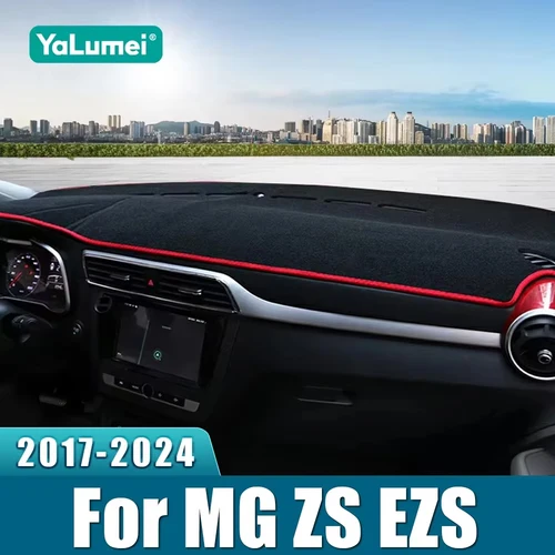Para MG ZS EZS EV 2017 2018 2019 2020 2021 2022 2023 2024, cubierta para salpicadero de coche, alfombrilla para salpicadero, parasol, accesorios antideslizantes