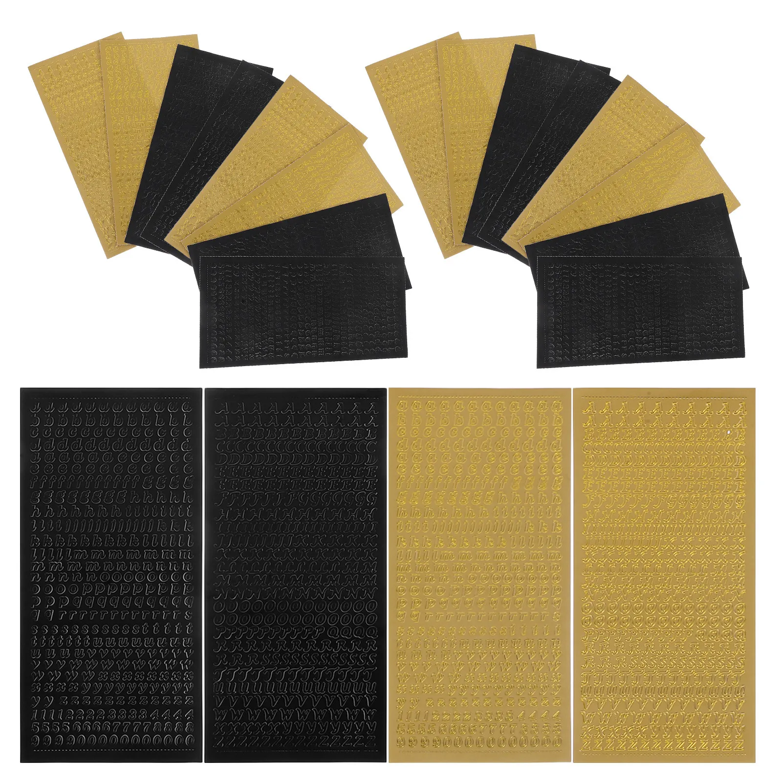 

20 Sheets Letter Stickers Colorful Glitter Alphabet Stickers for DIY Journals Postcards Albums Hand Account Decoration Craft