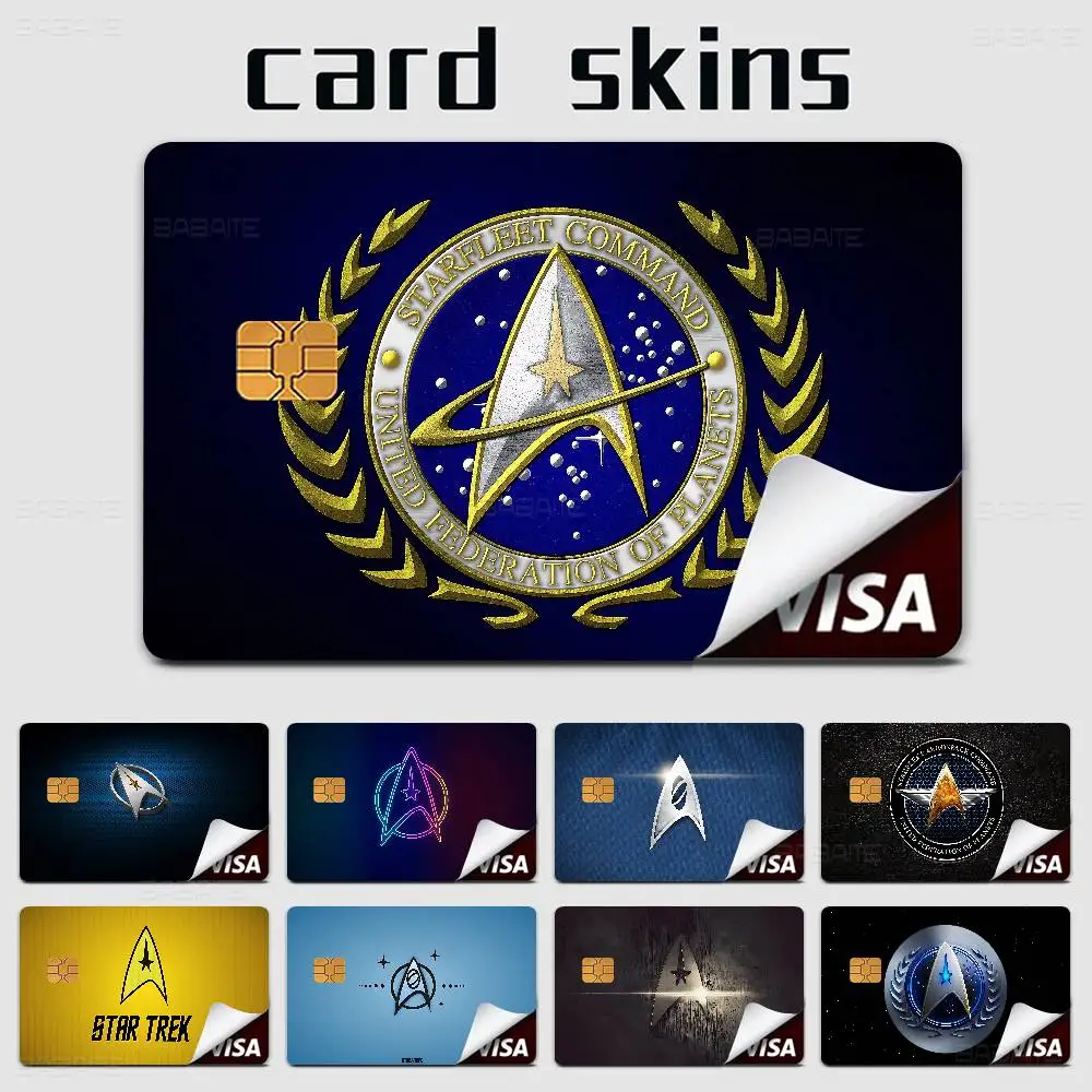 TV S-Star T-Trek Credit Card Skin Stickers No Adhesive Residue Water Proof for VISA Credit Card Subway Access Card view 3