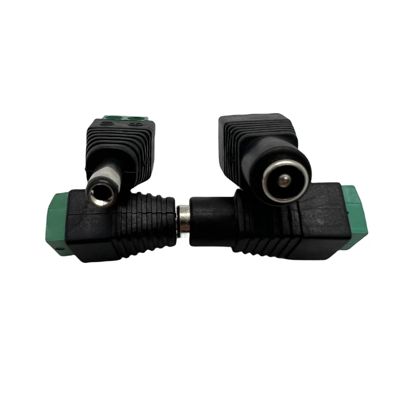 

5pairs DC 12V Male Female Connectors 2.1*5.5mm Power Plug Adapter Jacks Sockets Connector For Signal Color LED Strip CCTV Camera
