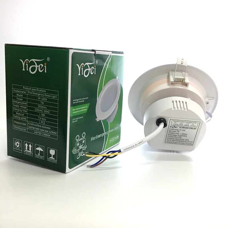 Emergency Ceiling Downlight 4 Inch Led Lighting Emergency Downlight Recessed Hanging Dual Purpose Widely Used In Public Places