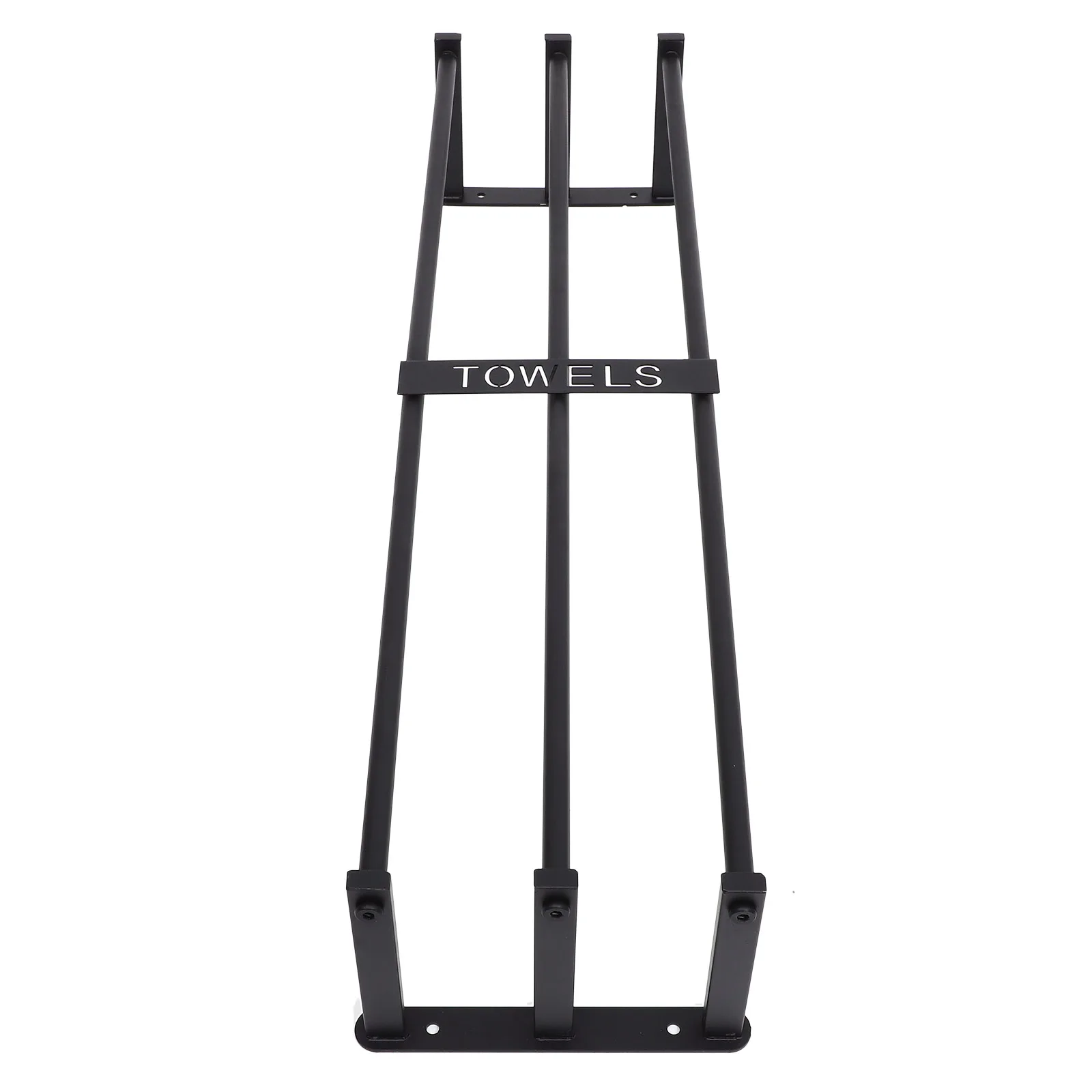 

Wall Mounted Bathroom Towel Rack Metal Organizer Elegant Towels Sign Space Saving Rust Proof Home Spa Towel Organizer