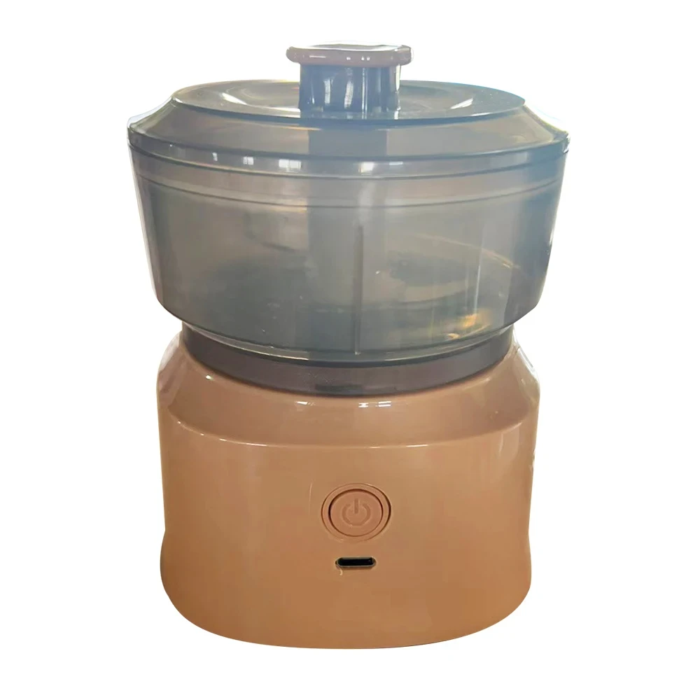 مكبس الثوم الكهربائي اللاسلكي الصغير ثنائي الغرض هريس الثوم 350 مللي المطبخ تقطيع الطعام USB شحن مفرمة اللحم الخضار