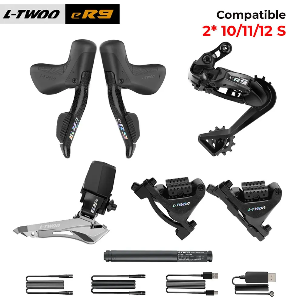 

LTWOO eR9 2x12s/2x11s/2x10s Электронная группасет, радиотрансформатор Road Electronic Groupset, программирование приложения из алюминиевого сплава