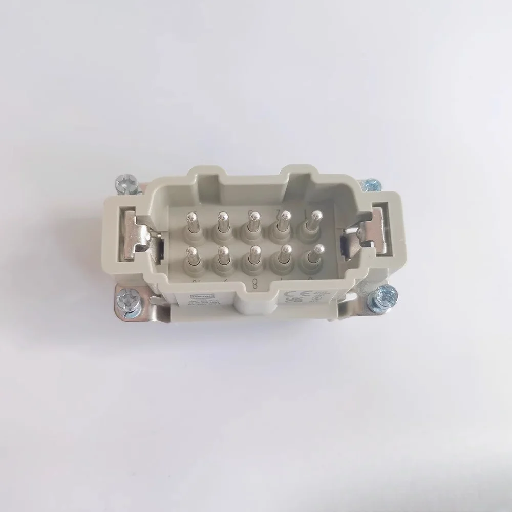 Harting Brand New Original Genuine Connector 09330102701 Heavy Duty Power Connectors Han E 10P F Screw Screw Termination 09330102601 Han E 10P m Screw S