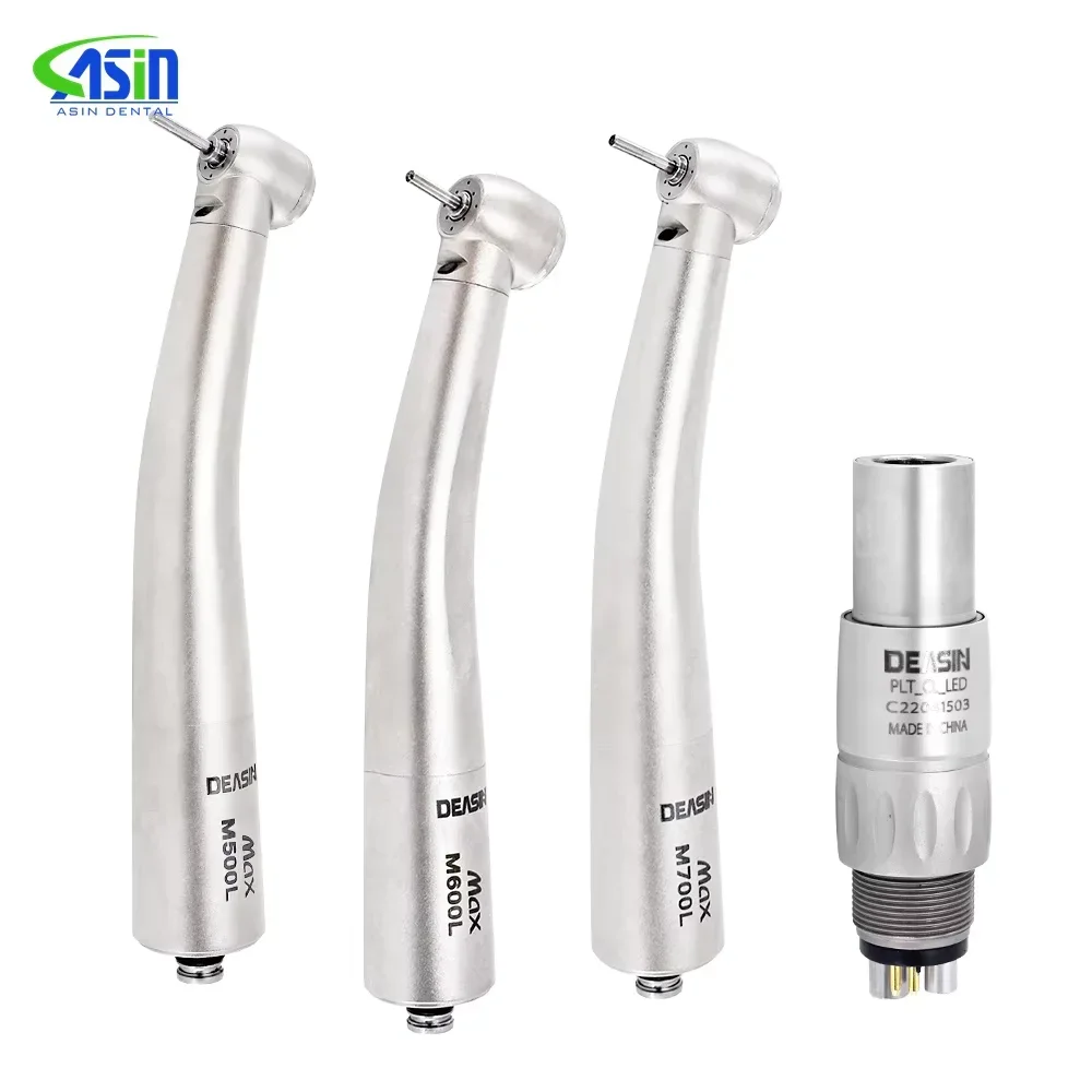 M500L/M600L/M700L Den tal high speed air turbine led handpiece standard Head Ultralight Titanium Body for NSK coupler