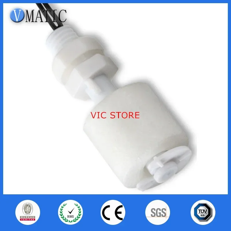 Free Shipping 10 Pcs Proximity Cost Leveling White Vertical Float Switch Pp Controller Sensor VC1043-P