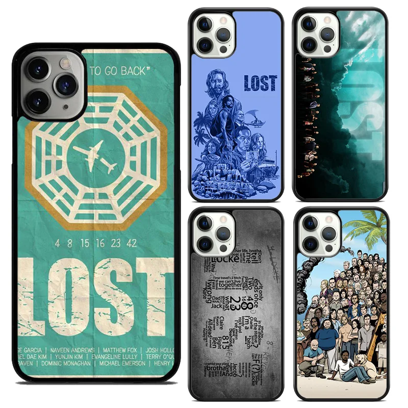 American TV Series Lost Phone Case Cover For iPhone 16 15 14 plus XS XR 11 12 mini 13 pro max coque Shell Fundas