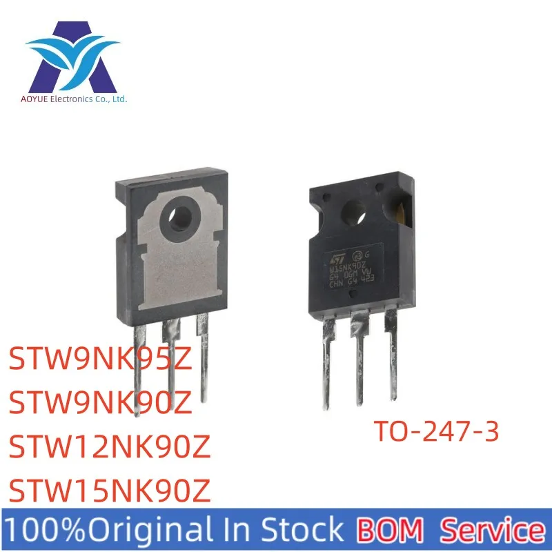 5pcsNew Original Stock STW9NK95Z STW9NK90Z STW12NK90Z STW15NK90Z 3-pin TO-247-3 package MOSFET Series One Stop BOM Service Offer