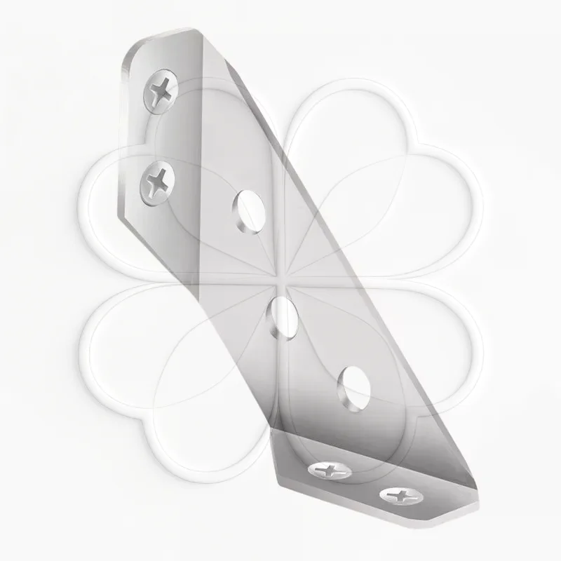 Stainless Steel Corner Bracket Heavy Duty Rust Proof Support with Free Mounting Screws for Home Furniture Shelves