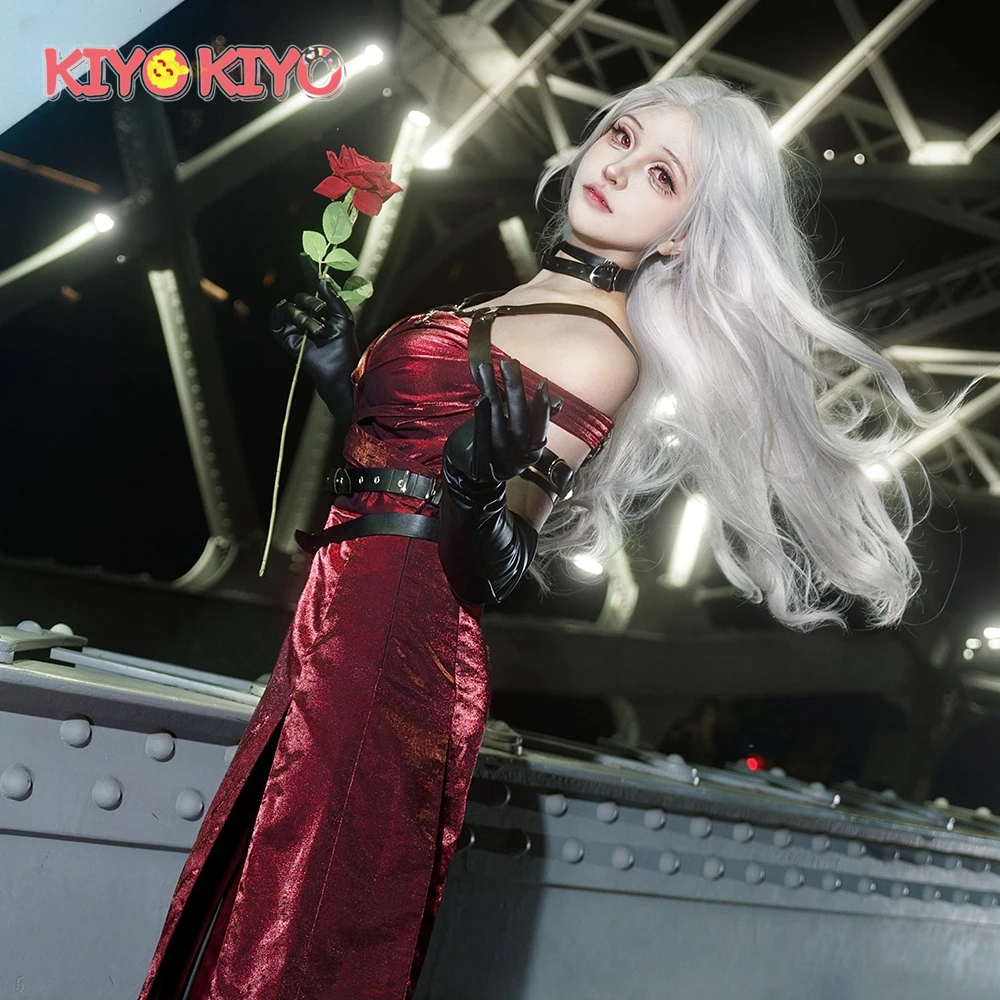 KIYO KIYO Anime Love and Deepspace Sylus Cosplay Costume Sylus Sexy Red Dress Female Halloween Costume