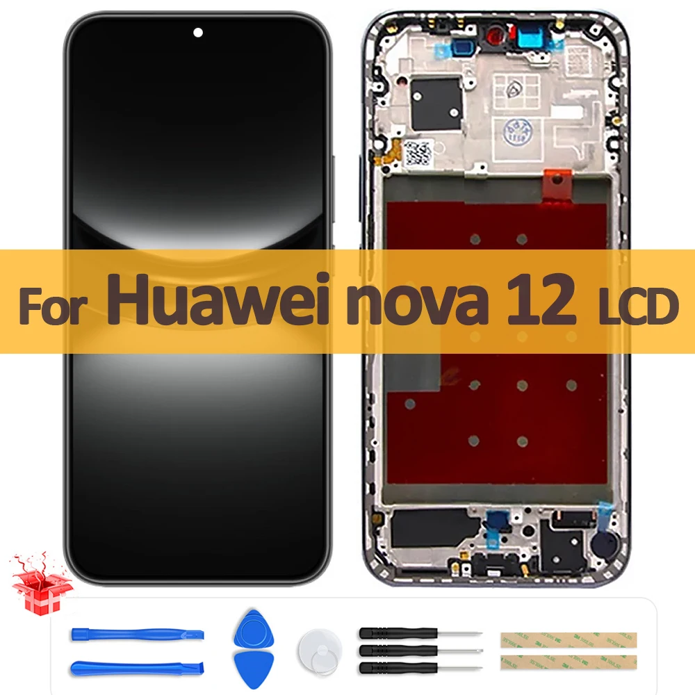 

6.7" Original OLED For Huawei nova 12 LCD Display BLK-AL00 Touch Screen Digitizer Assembly For Huawei nova12 LCD Replacement