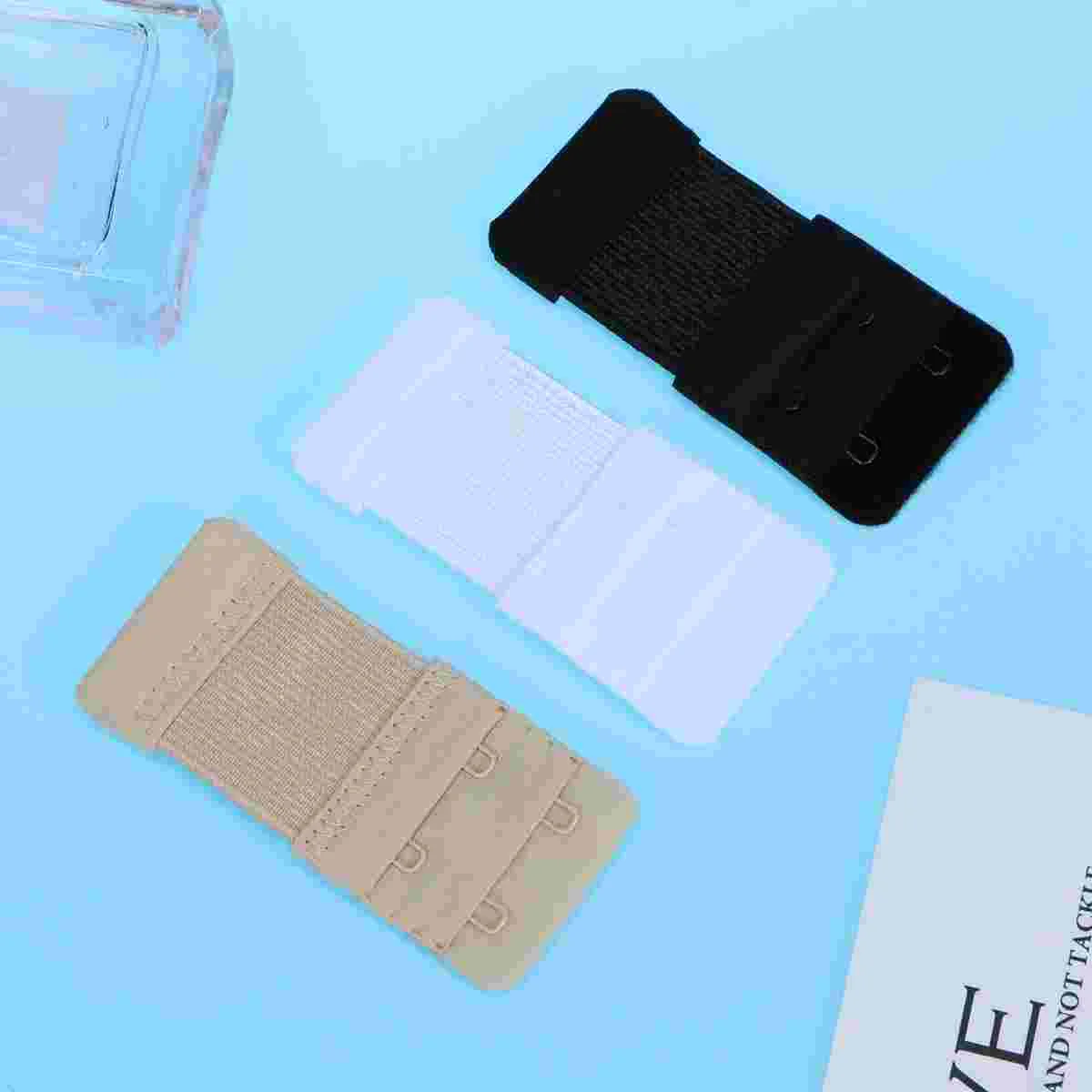 Lingerie Extensor Strap Extender para Mulher, 2 Gancho, Fivela Estendida, 3 Pcs