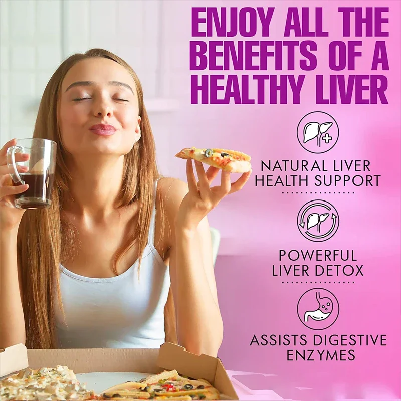 Liver Capsules Alfalfa, Dandelion + Milk Thistle Liver Detox and Cleanse for Healthy Antioxidants and Detoxifiers