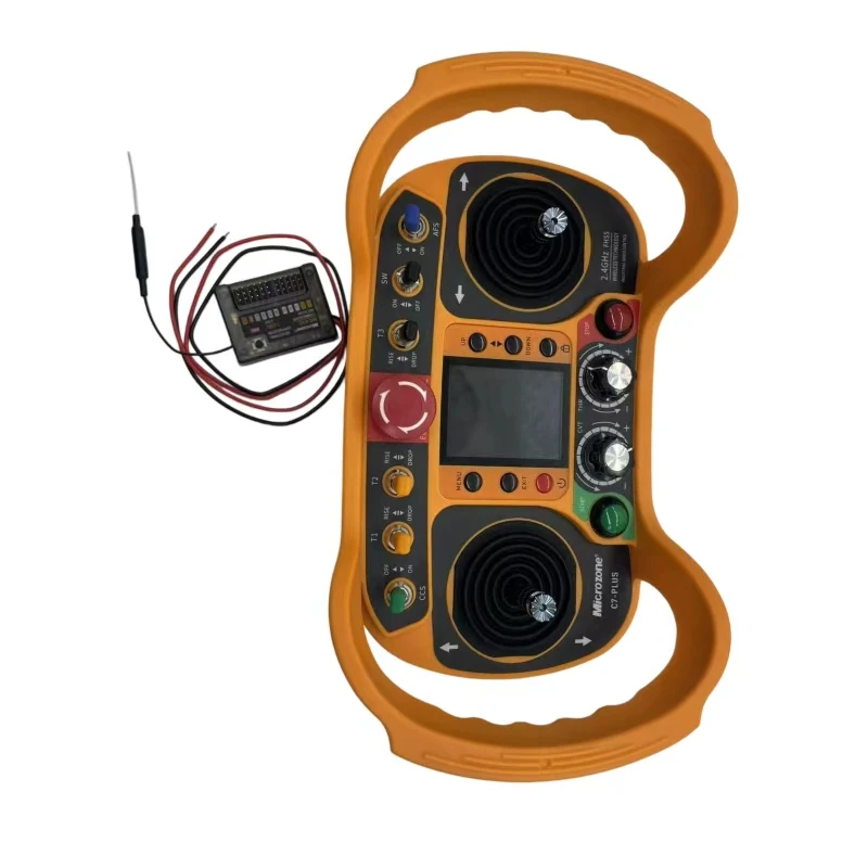 Remote Control C7Mini Plus Remote Control Dual-Channel Brushed Motor Controller for Remote Control for Lawn Mowers, Tank Trucks