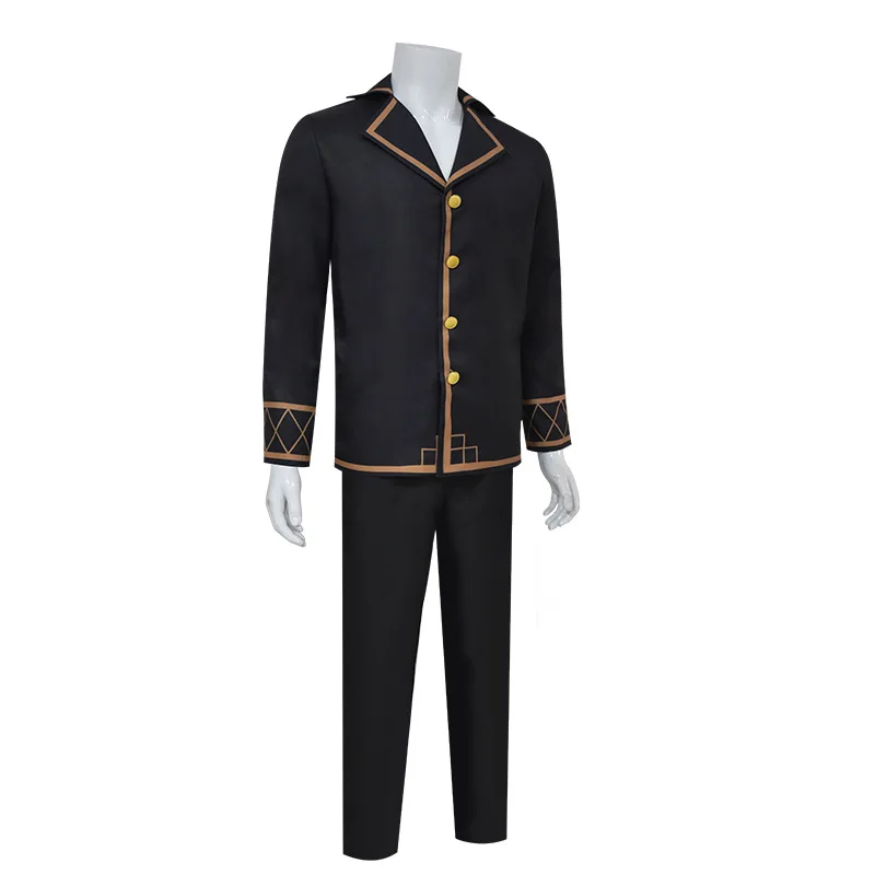 Traje de Cosplay de Aventurina Honkai Star Rail para hombre, pijama negro, uniforme, camisa, pantalones, traje de fiesta de Halloween, trajes diarios