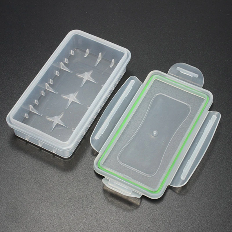 Portable Carrying Box Battery Case Storage Transparent Plastic Safety Box Battery Storage Box