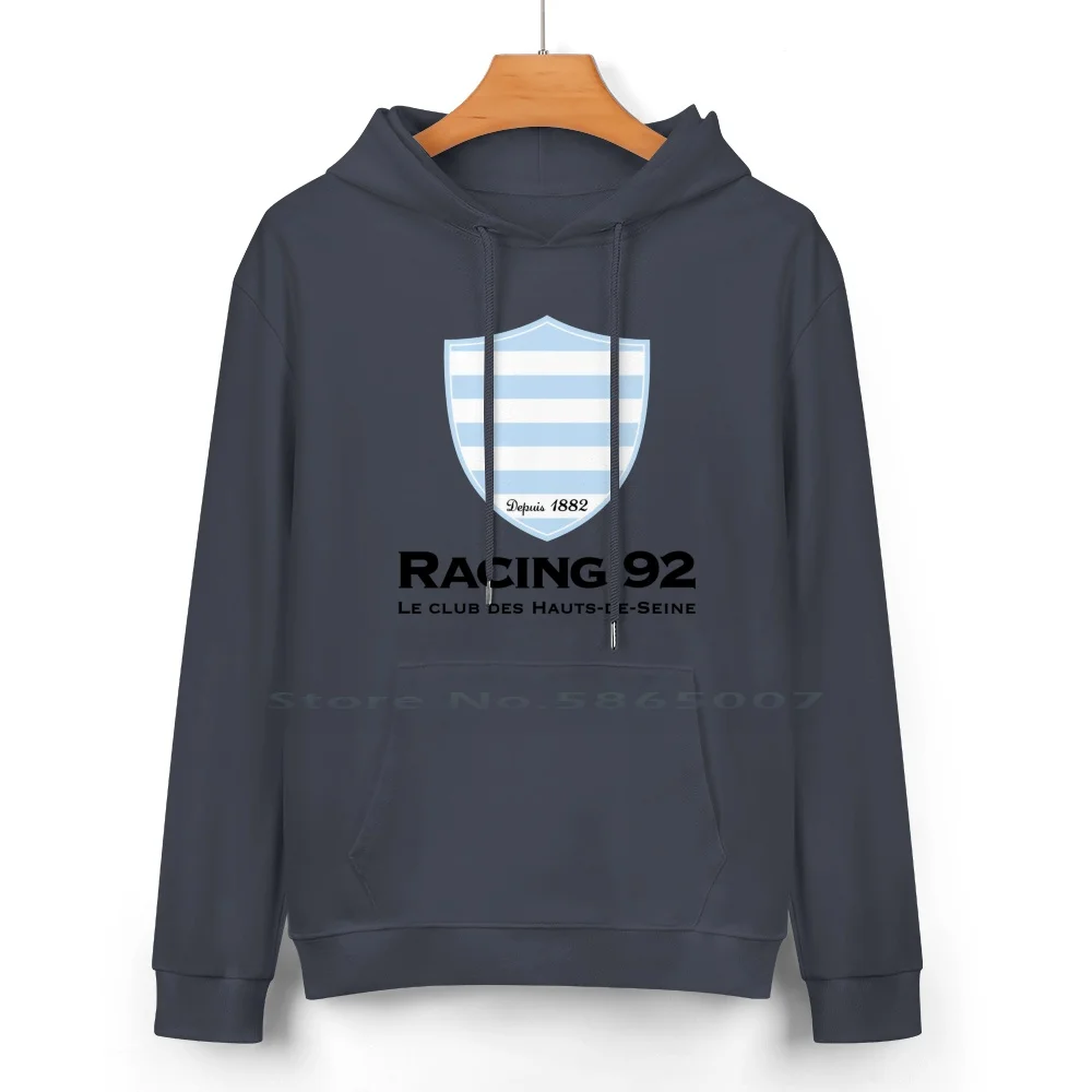 The Racing 92 Pure Cotton Hoodie Sweater 24 Colors Racing 92 Nanterre France Les Ciel Et Blanc Les Racingmen French Rugby Union