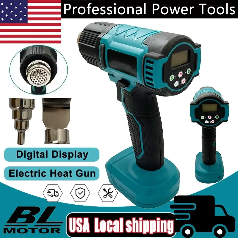 

Fit Makita Heat Gun Cordless Hot Air Gun Industrial Handheld Electric Heat Gun Temperatures Adjustable 18V Battery
