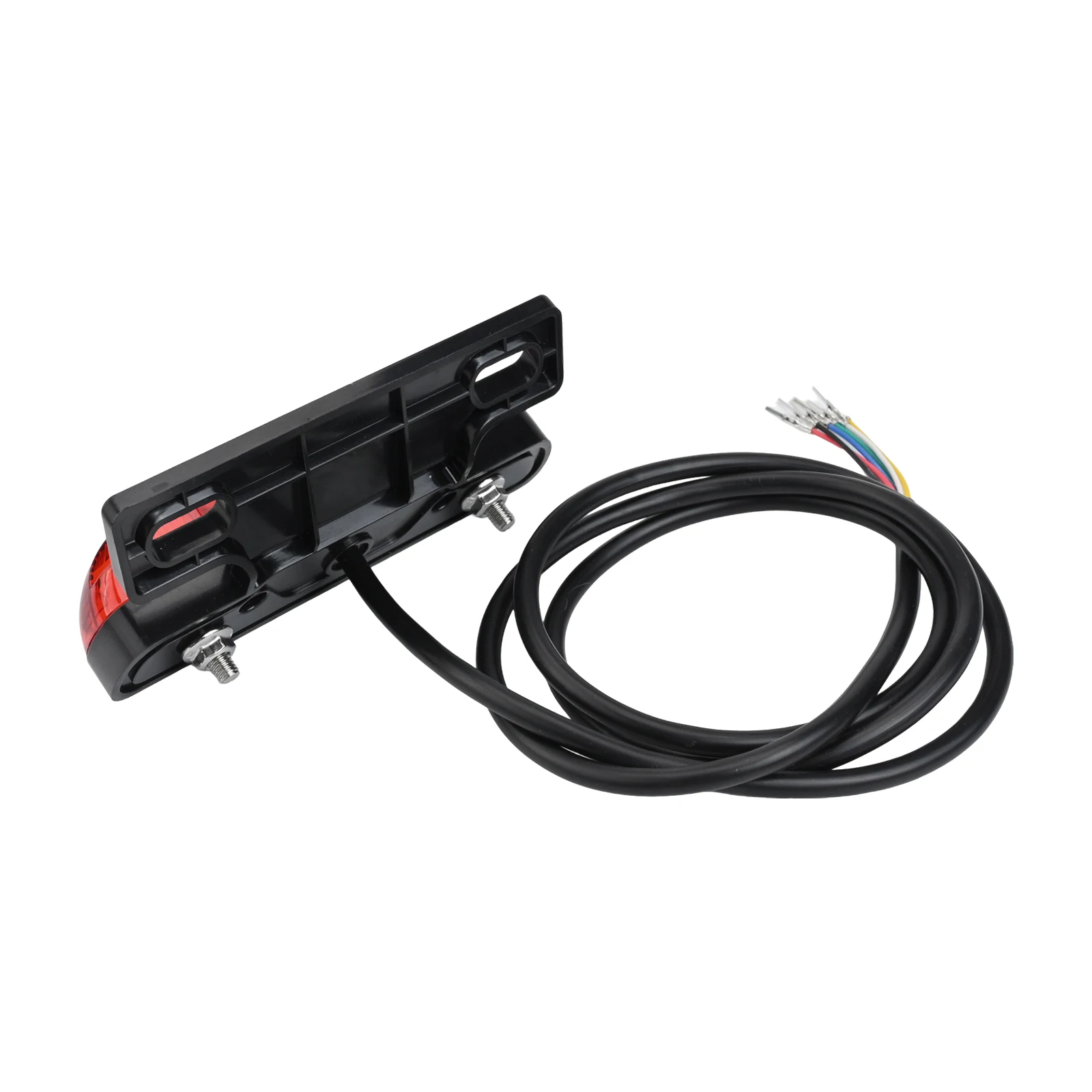 LED Tail Light For Electric Bike Rear Light Brake Light Red Black 6 Pin Rear Lamp Cable Length 100cm Red Black Color