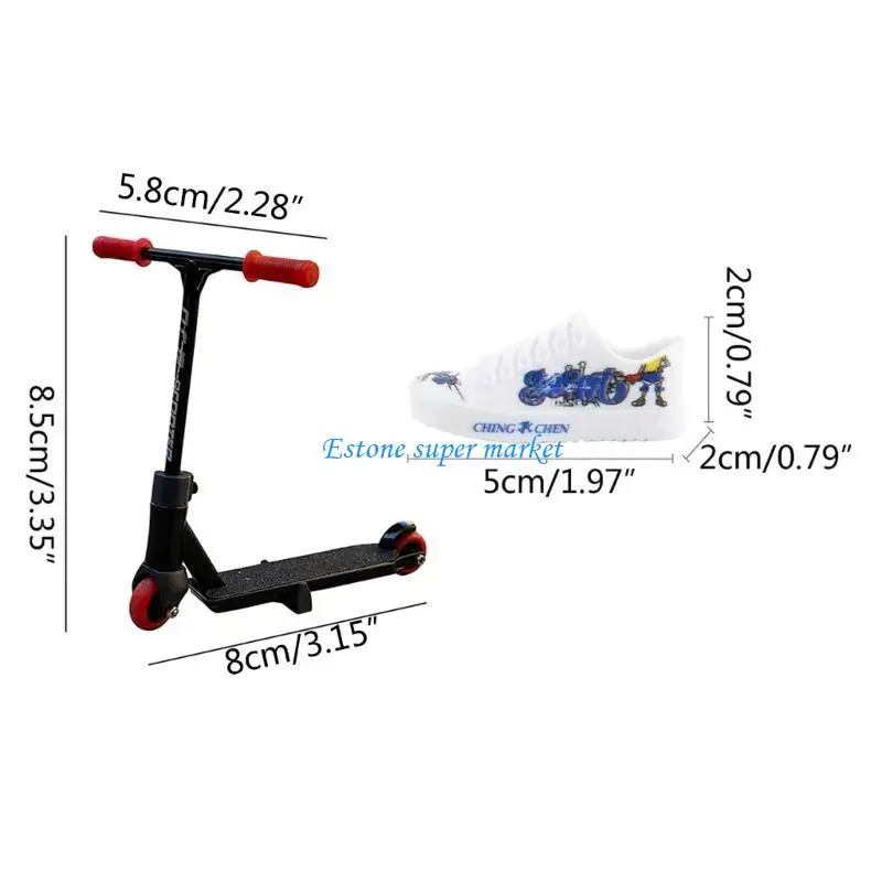 090b Toy Scooter Toy Set com calças, sapatos e ferramentas para crianças meninos meninos