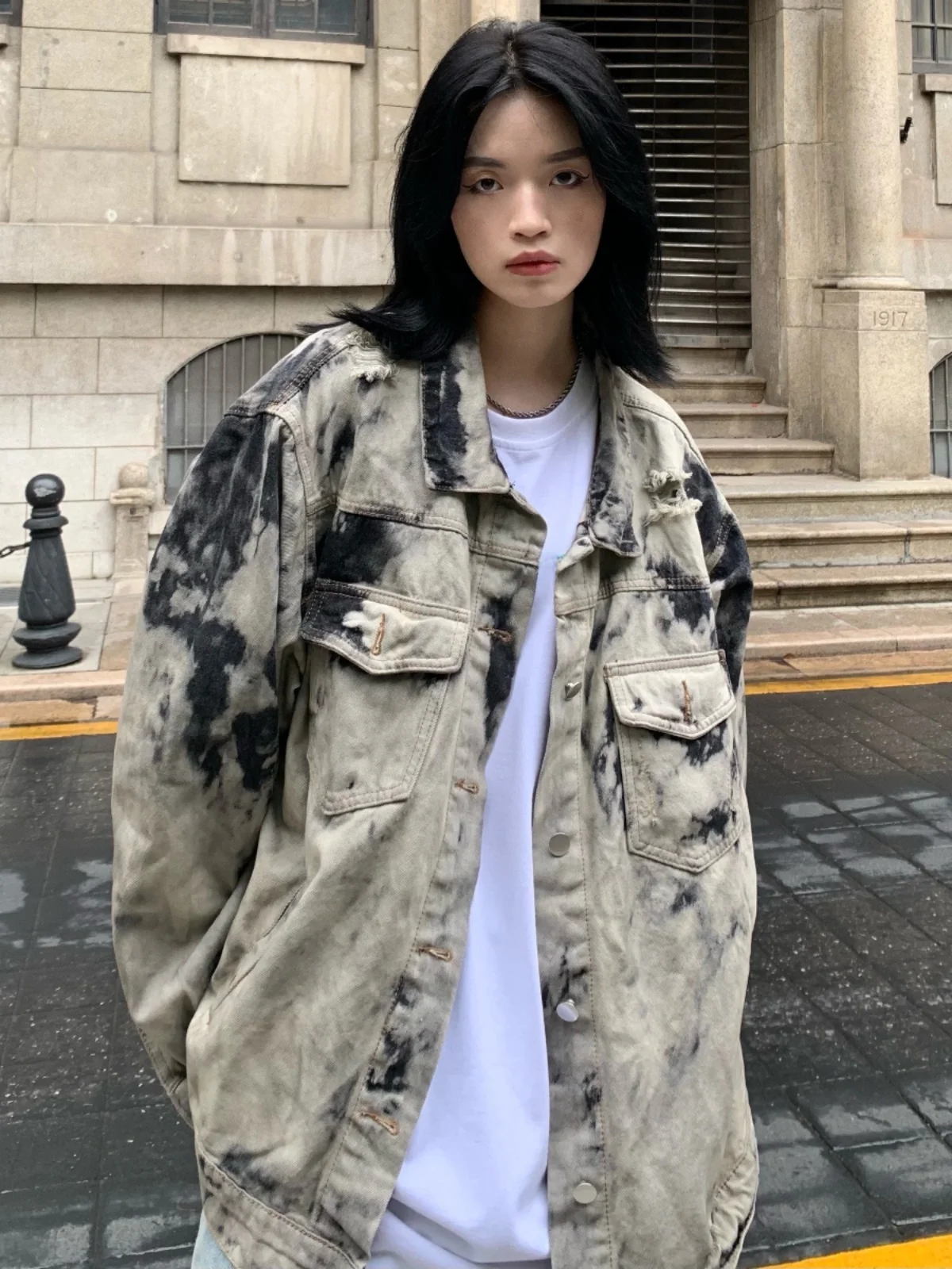 

Loose ex Denim Jaet Осень Зима Модный Фирменный Новый Sle Tie Dye High Street Американский Sle Мужской Женский Хип-Хоп Jaet