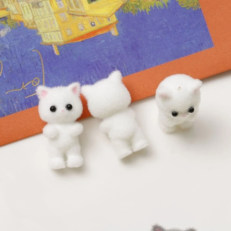 1pcs cute three-dimensional plush cat Pendant Charms for Necklace Bracelet Earrings Jewelry Making Diy Findings