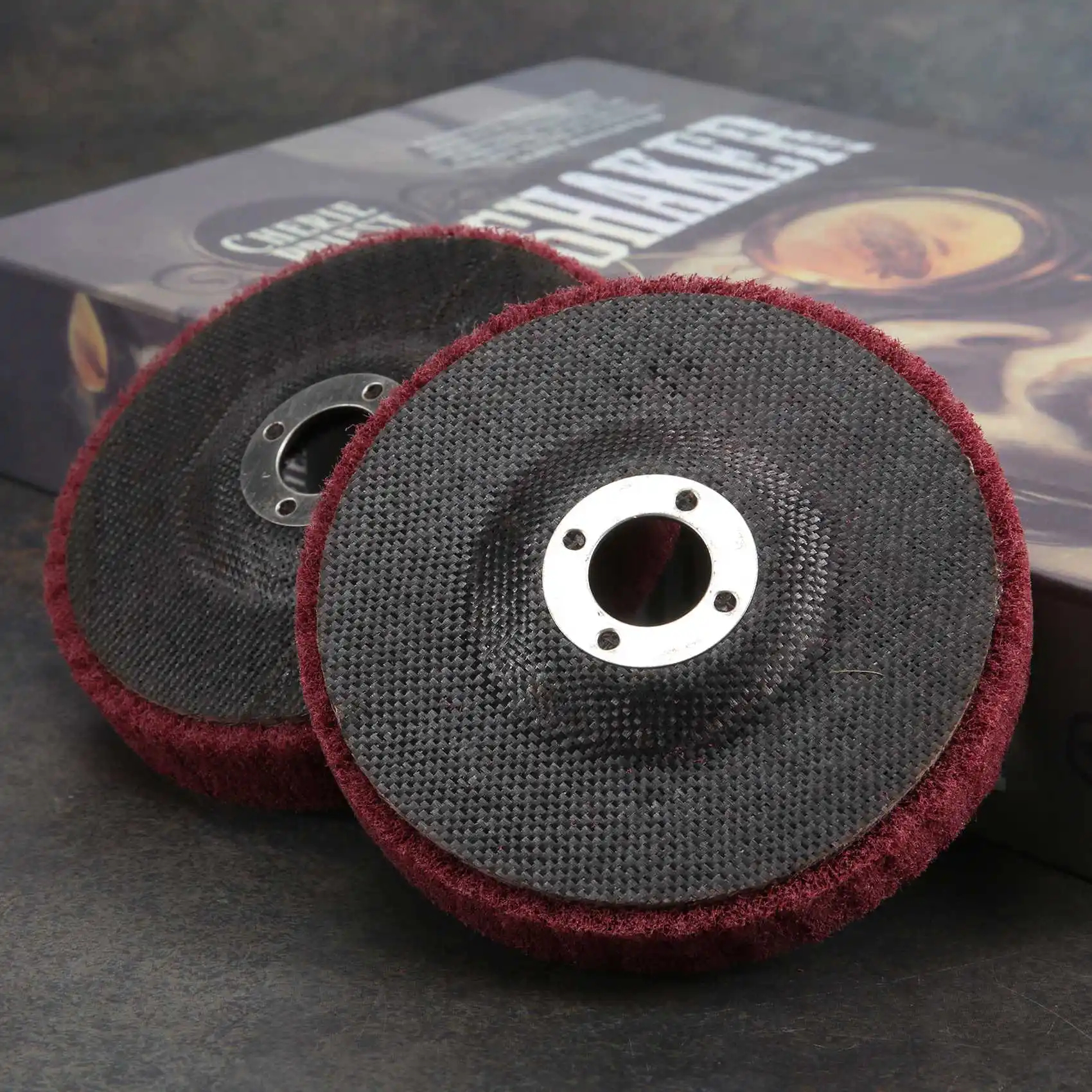 

5 шт. 4-дюймовый лепестковый диск из нейлонового волокна, полировальный круг, шлифовальный круг, полировальный круг для угловой шлифовальной машины, новый