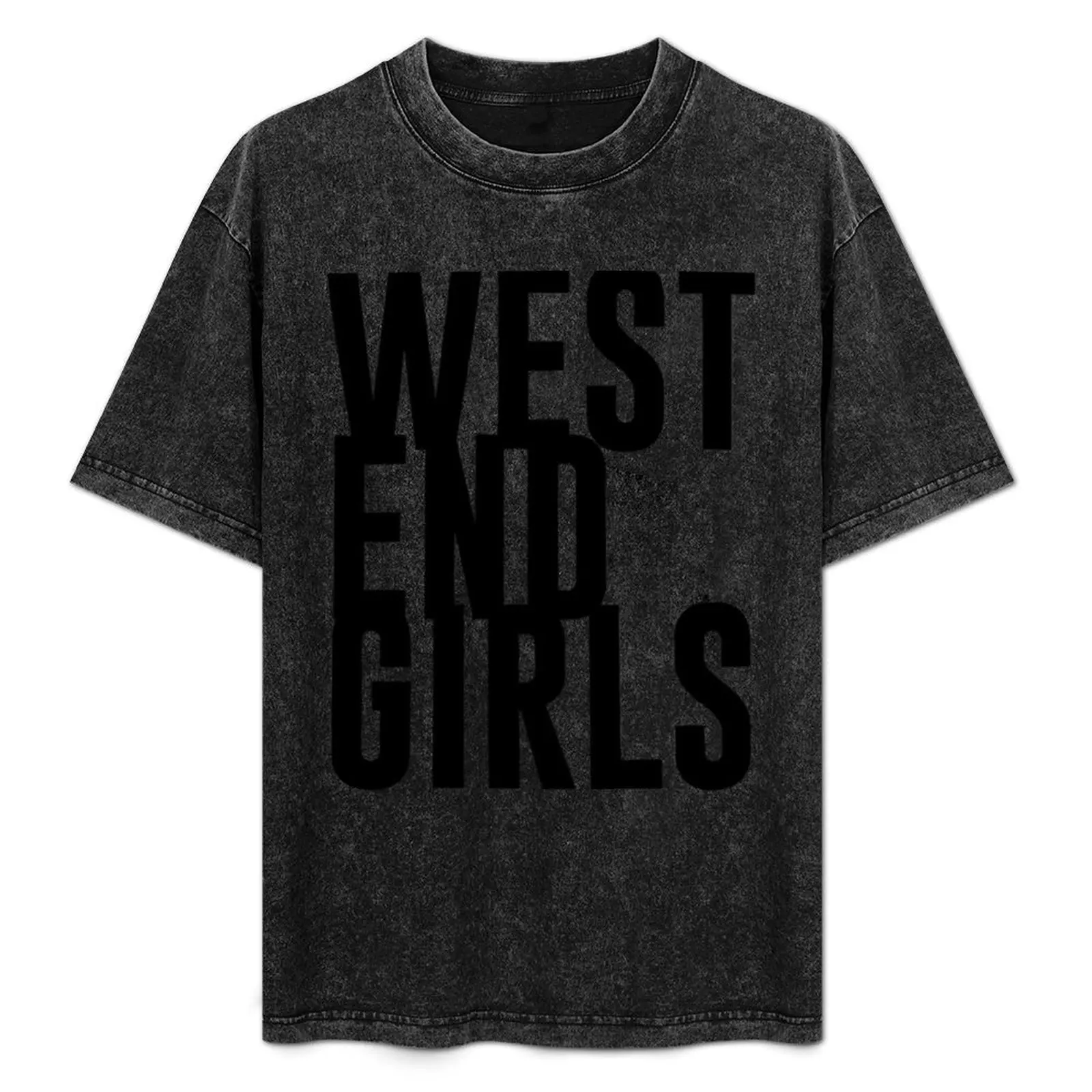 

west end girls black T-Shirt Abstract Pattern Print Top