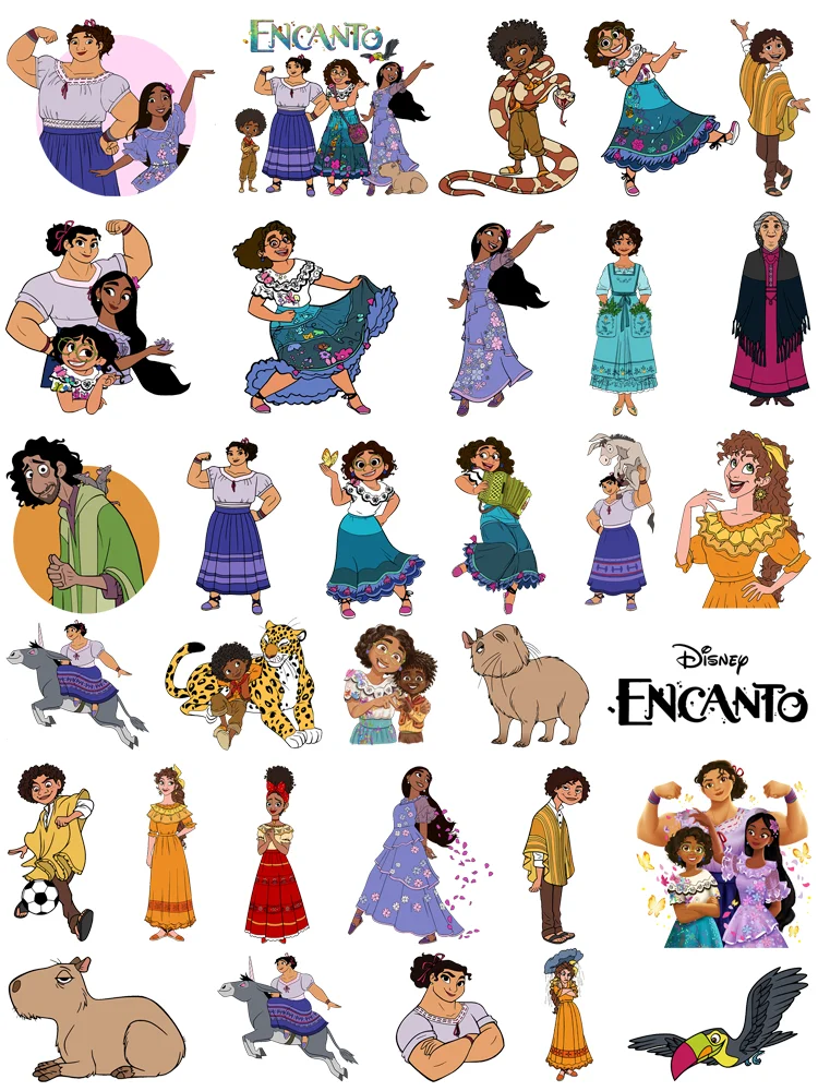 Disney Movie Encanto custom patch Flex fusible transfer thermo-stickers for children Ironing applications