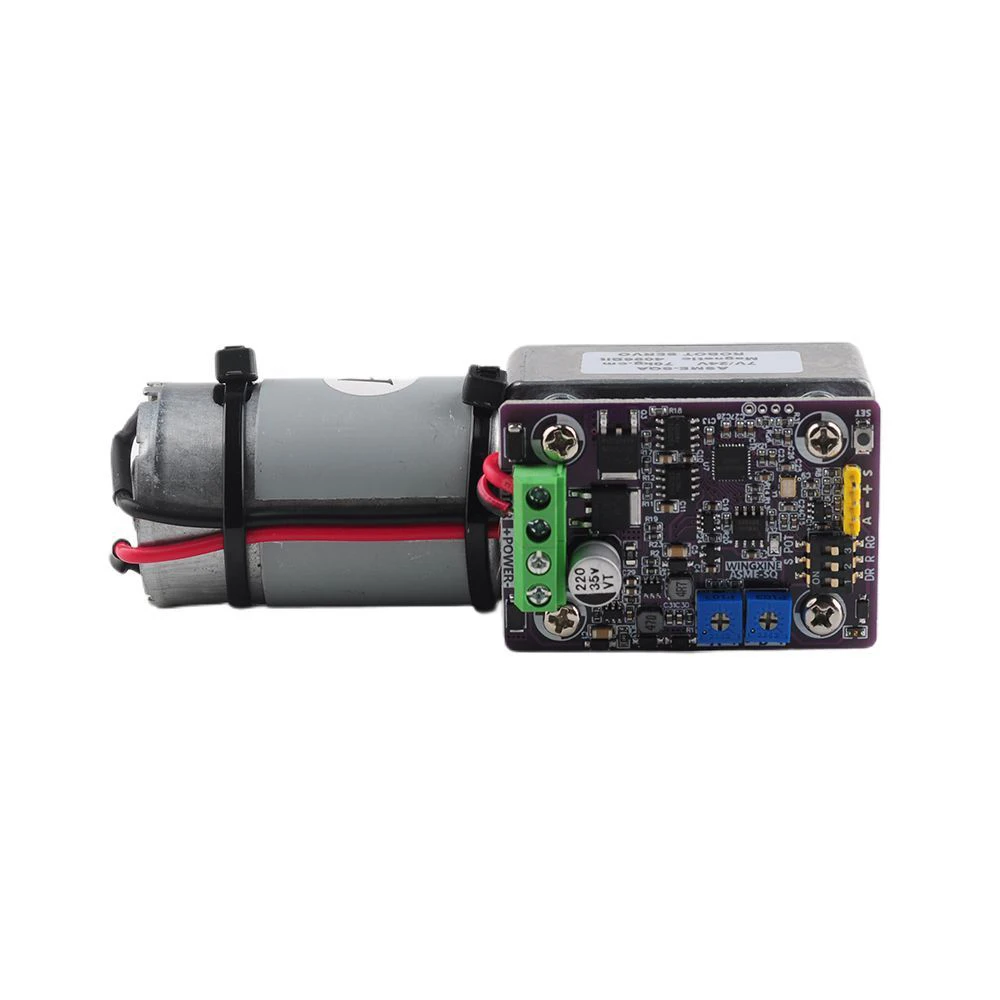 ASME-SQA 70kgcm High Torque Servo With Worm Gear Reducer Self Locking Magnetic Coding 60 Degree For Robot Arm Valve