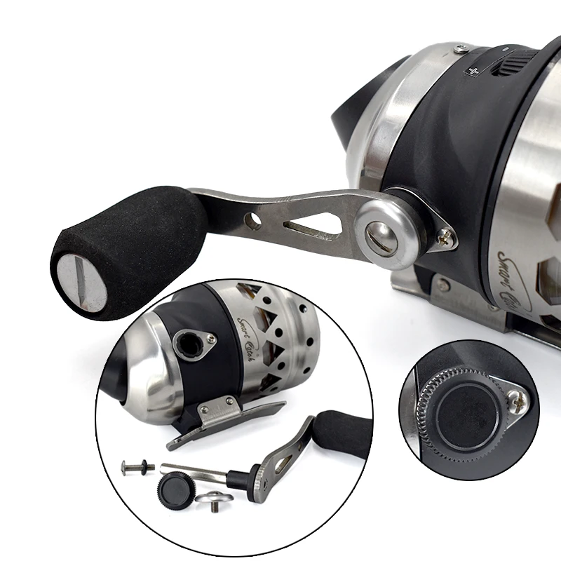 รอกตกปลา CNC ระดับมืออาชีพ, อุปกรณ์ตกปลาแบบสลิงช็อต, ลูกปืน 6 + 1 BB, อัตราทดเกียร์ 3.6:1, รอกตกปลาแบบพกพาสำหรับข้อมือ