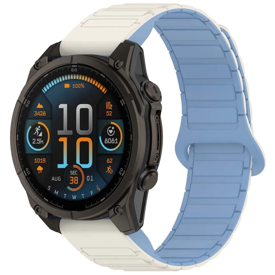 سيليكون المغناطيسي حزام الساعات ل Garmin Fenix 8 7 7X Pro 6X 6 5X Plus إندورو 3 Epix Pro حزام Quickfit 20 22 26 مللي متر سوار حزام