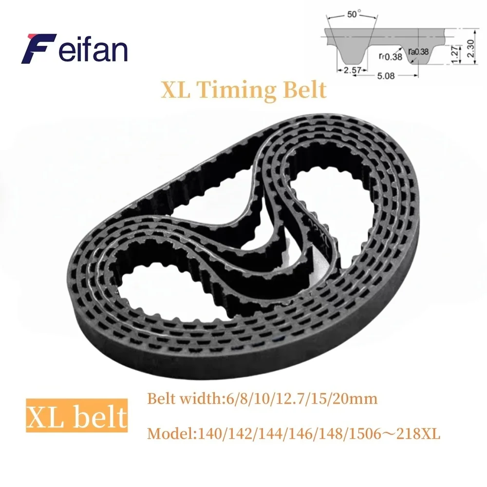 

XL High Torque Rubber Timing Belt Width 6/8/10/12.7/15/20mm ,Model number 140XL 142XL 144XL 146XL 148XL 150XL 152XL 154XL -218XL