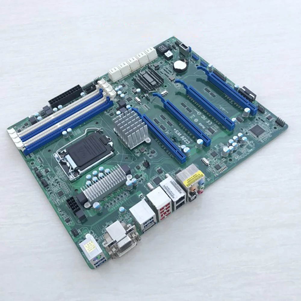 With CPU Slot LGA1150 Workstation Motherboard Fully Tested C226 WS+