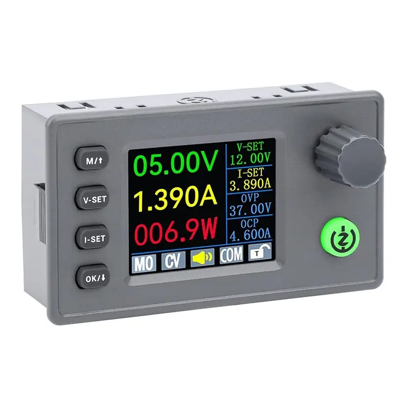 A19F-Adjustable Voltage Regulator Color LCD Display Buck Converter 6-36V To 0.5-36V 4.5A 40W For RV Solar Panels