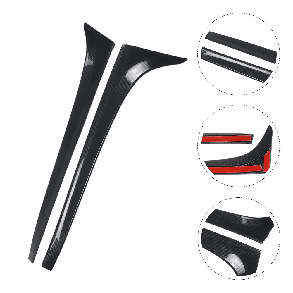 

2 Pcs Rear Spoiler Car Accessories Wing Styling Parts Window Cover Strip Decoration