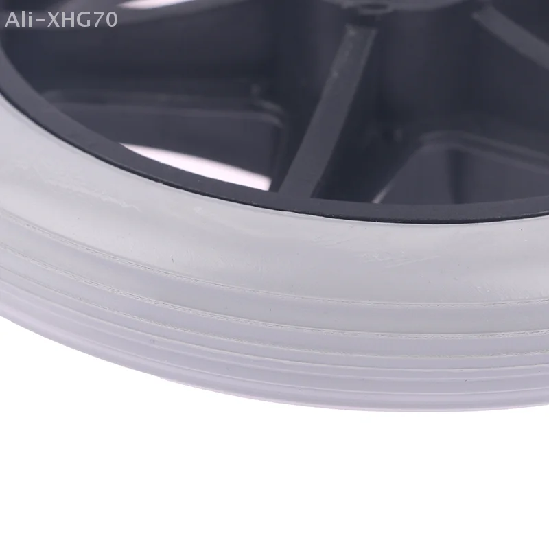 

6 Inch Wheels Smooth Flexible Heavy Duty Wheelchair Front Castor Solid Tire Wheel Wheelchair Replacement Parts