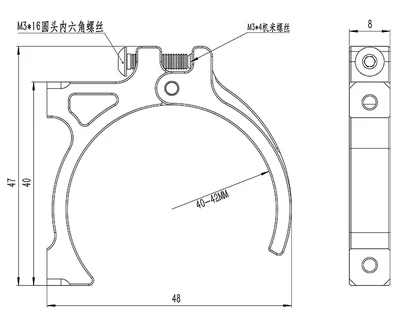 XRSRACING 1/8 RC wentylator 40-42mm silnik CNC 5-9V HV 22000RPM szybki radiator Buggy/Turck/Monster