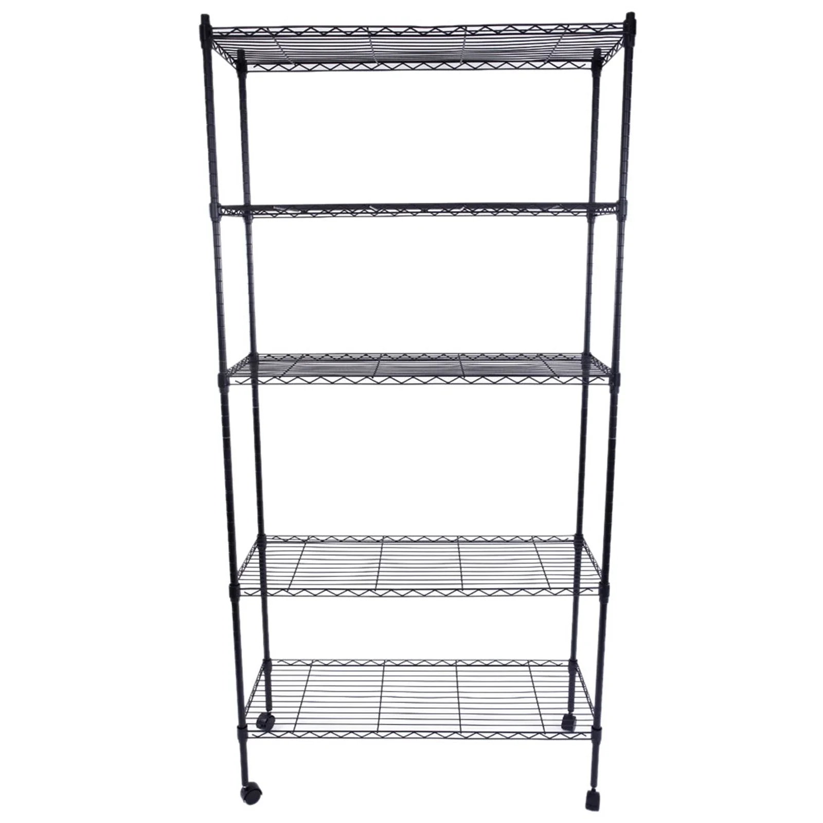 5-Layer Plastic Coated Iron Shelf with 1.5