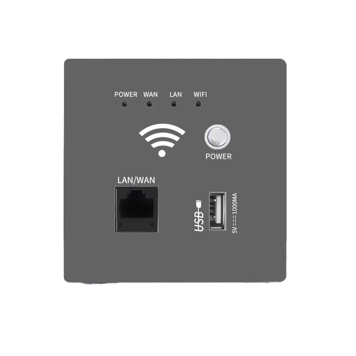 AB01 300Mbps 2.4Ghz WIFI Router Draadloze WiFi Socket RJ45 AP Relais Smart USB Socket Panel Embedded Muur WIFI router C