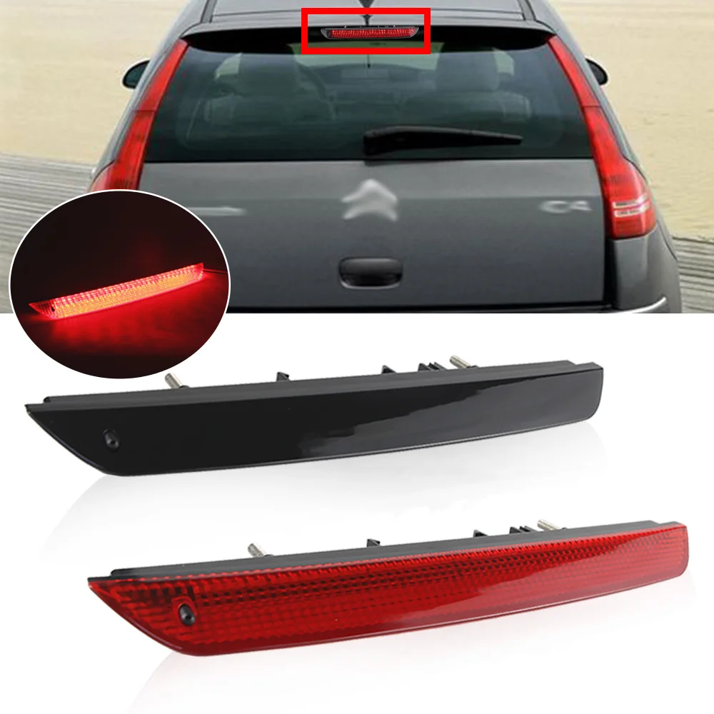 1PC Rear 3rd Brake Light LED High Mount Third Stop Signal Lamp For Peugeot 2008 308 SW II 508 SW Citroen C4 For Picasso II DS6