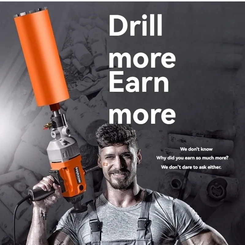 Multifunctional High Power Rotary Drill & Mixer, for Paint Coating, Putty Powder, Concrete Mixing & Water Drilling
