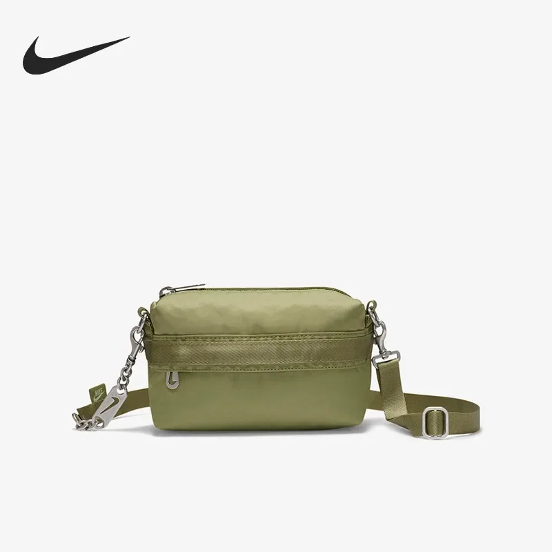 Nike Women's Sportswear Sports Leisure Shoulder Bag, Adjustable Strap Trendy Daily Portable Crossbody Storage Bag CW9304-334